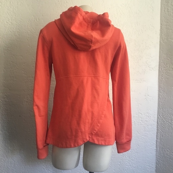 Prairie UNDERGROUND orange hooded zippered cardigan SMALL - Picture 4 of 14